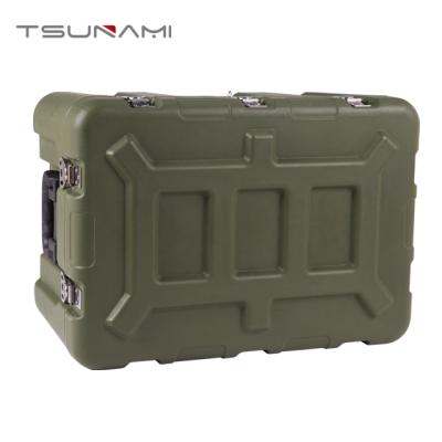 China Large Roto-molded Military PE Army Green Case PE Crate Instrument Case for sale