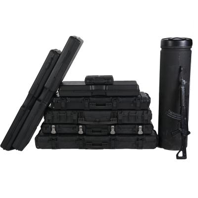 China Waterproof ABS Plastic Carrying Case With Compartments Gun Cases Hard Protective Case for sale