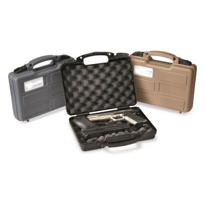 China Pistol Hand Plastic Military Gun Cases Water Proof Air Gun Boxes With Lock 312508 for sale