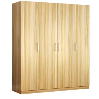 China Factory direct cheap modern simple melamine adjustable two three four door cabinet (height) wardrobe wooden wardrobe for bedroom furniture for sale