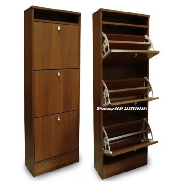 China Factory Wholesale Adjustable Modern Living Room Melamine (Size) Modern Living Room Classic Wooden MDF Shoe Storage Rack Cabinet Designs for sale