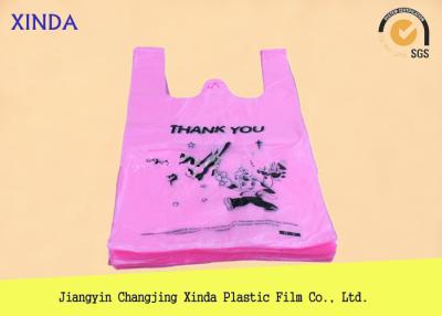 China Vest carrier T-shirt plastic black bags retail department stores factory direct supply for sale