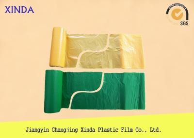 China 95cmx110cm 25mic Drawstring plastic garbage S folded bags medical used logo pringting for sale