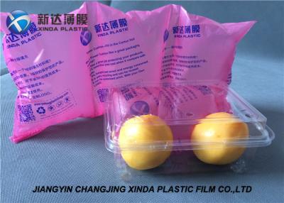 Chine le coussin d'air de remplissage de gaz de HDPE de l'épaisseur 25mic filme la taille adaptée aux besoins du client par sac remplie par air à vendre