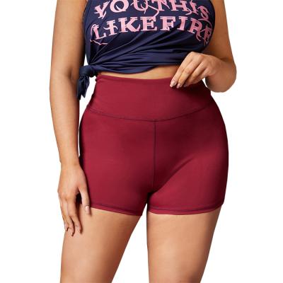 China High Quality Breathable For Women Short Gaiters Red Stylish Butt Lift Shorts Yoga Pants Gaiters for sale