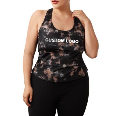 China Breathable Camouflage Yoga Set Female Fitness Gym Tank Top Gym Clothing Sports Camouflage Tank Top for sale