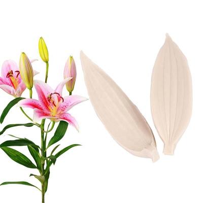 China Viable Lily Gum Paste Flower Shape Sandwich Cake Fondant Mold / Silicon Mold for sale