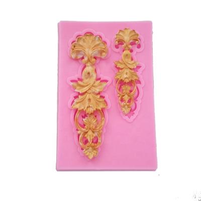 China European Fine Best Sustainable Selling Decorative Pattern Shaped To Tough Decorating Tools Baking Mold Fondant Silicone Mold for sale