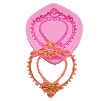 China Best Viable Selling Flower Pattern Shape Cake Decorating Tool Mold Fondant Silicone Baking Mold for sale