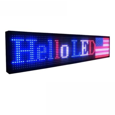 China P10 High Resolution LED Window Display Signs 16*192cm For Store Shopping Mall Promotion for sale