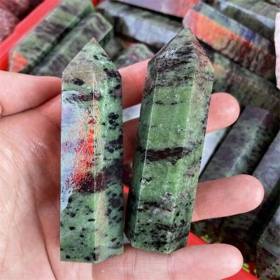 China Wholesale Price Ruby Zoisite Crystal Tower Point Polished Natural Hand Made From Europe for sale