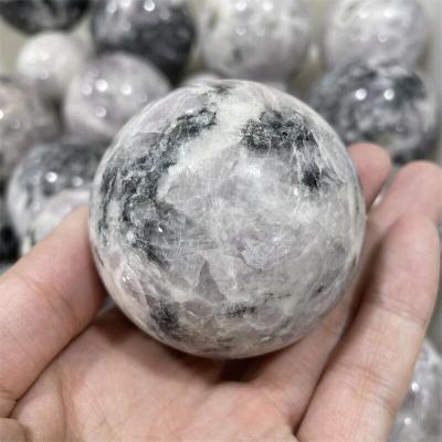 China Wholesale Europe Crystal Stone Polished Kunzite Sphere Healing Pink Ball for sale