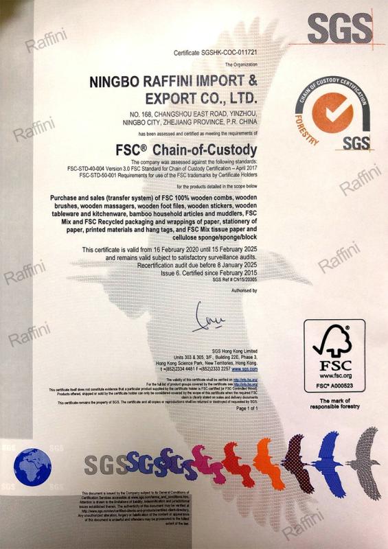 FSC - Ningbo Raffini Import & Export Co., Ltd.