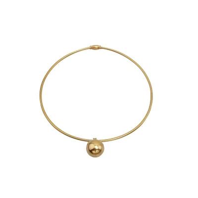 China Fashionable And Simple Women'S New Necklace Ball FASHIONABLE Alloy Pendant Necklace for sale