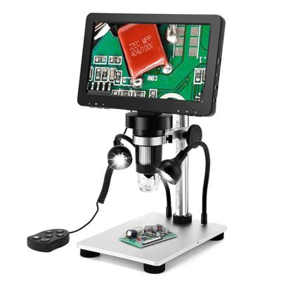 China ABS 4.3 Inch HD Display Electronic Microscope 1200X LED 12MP Digital Microscope Camera for sale