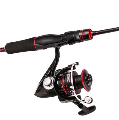 China Carbon Fiber Carbon Fiber Spinning Fishing Rod and Reel Combo Set Saltwater Fishing Reel Kit Gun Handle Fishing Rod with Reel PESCA for sale