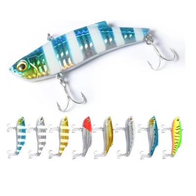 China ABS Vibrator VIB Lure Fish Jig Lure Seawater Bass Fishing Crankbait Artificial Hard Fishing Lures for sale