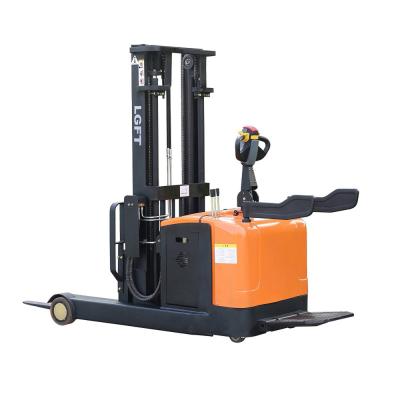 China Factory Electric Stacker 2ton Full Hydraulic Pressure Electric Forklift Truck Height From 1.6m To 5m for sale