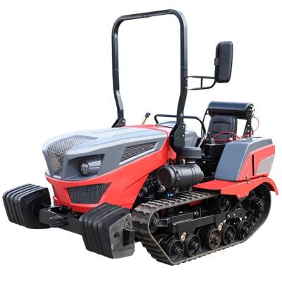 China High Efficiency 35HP 50HP Crawler Tractor with Rotary Blade Weeder Backfill Knife Medicine Applicator Track Digging Tractor for sale