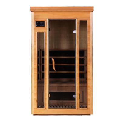 China Computer Control Panel ETL Approved Barcelona 1-2 Person Dynamic Saunas Sauna Sidewalk Shipping Far Infrared Hemlock for sale