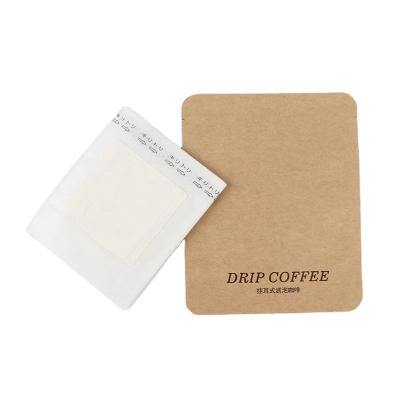 China Moisture Proof Accept Custom Aluminum Foil Coffee Pouch 3 Side Sealed Small Drip Coffee Bag for sale