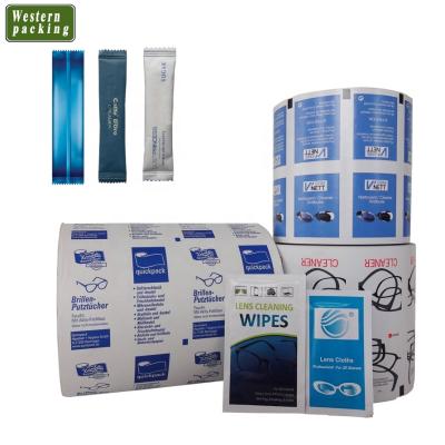 China Sugar Sachet Paper Moisture Proof Roll Film , Sachet Salt Sachet Packages Roll for sale