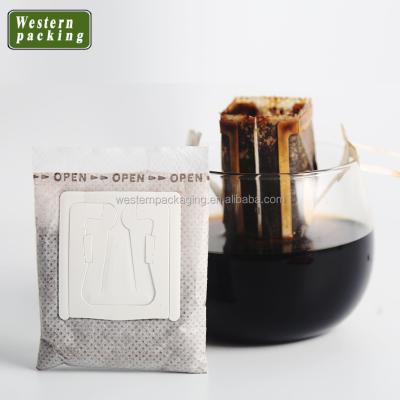 China Hotels Drip Ear Hanging Coffee Filter Bag for sale