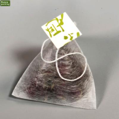 China All kinds of tea corn fiber pyramid tea bag natural empty cornstarch tea bag for sale