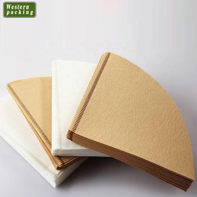 China Coffee filterring cone #4 coffee filters white paper for sale