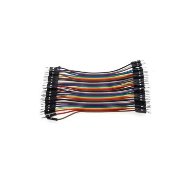 China Electronic 40P 10cm male to male dupont cable connector breadboard jumper wires for sale