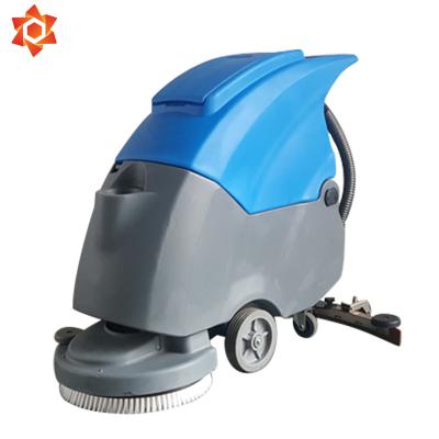 China Double brush hand push broom washing machine electric double mopWasteland electric brush cleaning car for sale