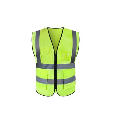 China Hot Sale Water Proof Custom Logo Finely Processed Construction Work Safety Led Reflective Vest With Pockets for sale