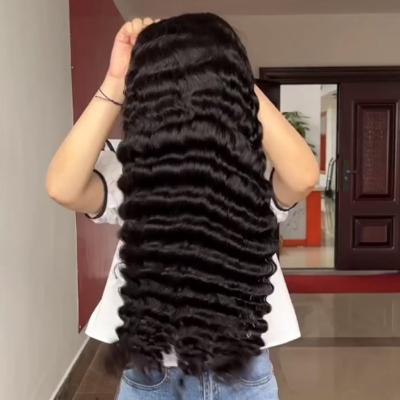 China Other Small Knots Pre Plucked 32 34 36 38 40 50 Inch Length Hair Seller HD Longer Lace Front Wig 13X4 13X6 for sale