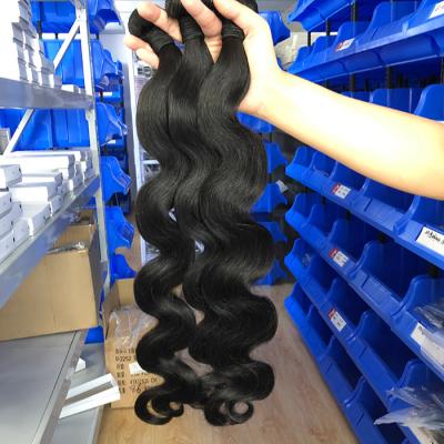 China Body Wave Brazilian Virgin Hair Silky Straight Body Wave Bundles Cuticle Aligned Hair 100% Unprocessed Human Hair Natural Black for sale