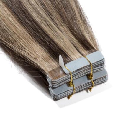 China Body Wave Remy Hair Tape 100% In Long Hair Extensions 100g/40 Pieces Piano Color Silky Straight Hair for sale