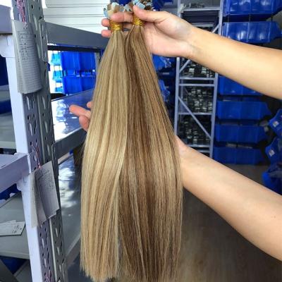 China Virgin Straight Double Wave Silky Straight Straight Wavy Human Hair With Mix #22/16 Mini Tape In Hair Tape Piano Color Extension for sale