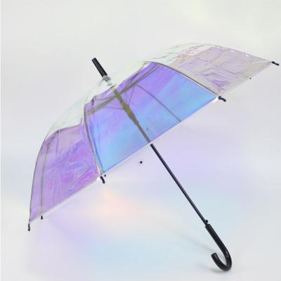 China 2019 New 23 Modes Bubble Poe Modern Innovative Material Full Body PVC Iridescent Umbrella for sale