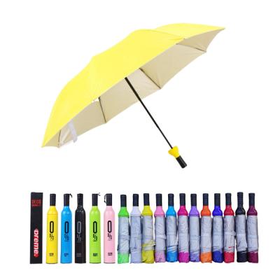 China Free Sample Available Contemporary Wholesale Cheap Multi Color Various Models Umbrellas With Logo Printing Wine Bottle Umbrella for sale