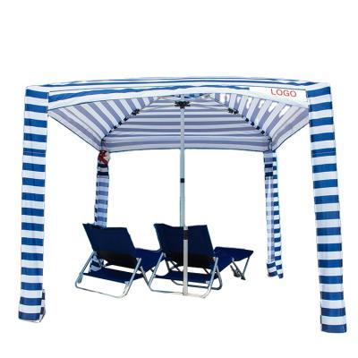 China Good Quality Contemporary Outdoor Beach Tent Sun Shelter Beach Hut Beach Umbrella Sunshade Canopy for sale