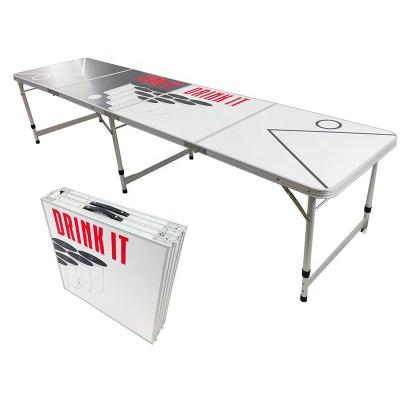 China Contemporary 8' Outdoor Portable Folding Camping Table For Beer Pong Game for sale