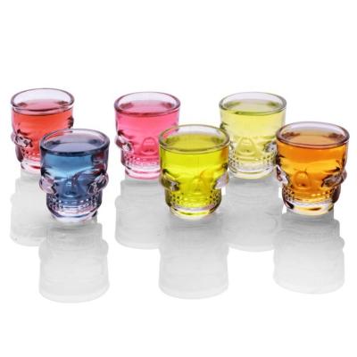 China CLASSIC Party Entertainment Dining Drinking Beverage Glassware Set Of 6 Mini Face Heavy Base Whiskey Shot Glasses for sale