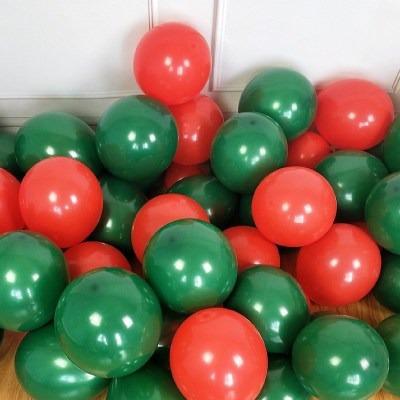 China Christmas Decorations 10 Dark Green Balloon Christmas Decorations For Birthday Party for sale