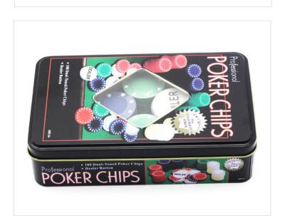 China casino entertainment ron box chips set with four color chips for sale