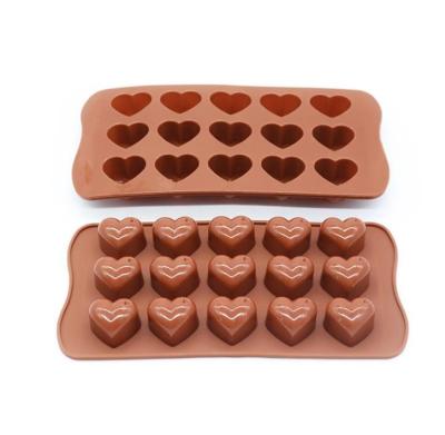 China Sustainable Heart Shaped Silicone DIY Chocolate Baking Products Baking Mold Cake Mold for sale