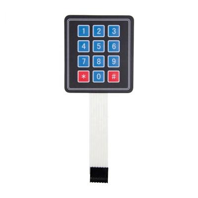 China Factory Direct Key 16 Key Keypad 4*4 4x4 Matrix Membrane Switch Keypad 16 Keypad for sale