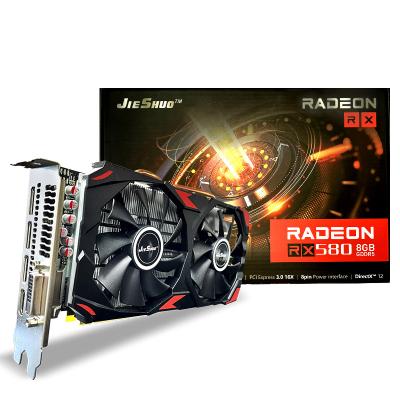 China Wholesale workstation used rx 580 graphics card 8gb for amd sapphire rx580 8gb gaming graphics card with 256bit for PC GPU RX590 RX580 for sale