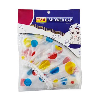 China Sustainable Factory Promotional Eco Friendly Reusable Eva Baby Spa Shower Bath Cap for sale