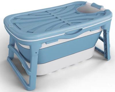 China 2020 newest version plastic adult portable folding bathtub for adults, plastic foldable bathtub for adults with cover for sale