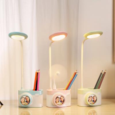 China Wireless Usb Multifun Living Room Study Reading Pen Holder Table Led Light Touch Control Bedside Reading Smart Table Lamp for sale