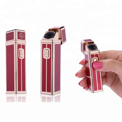 China Easy To Carry Xitai Best Lady Gift Mini Lipstick Usb Gasless Electric Flameless Lighter Usb Plasma Lighter for sale